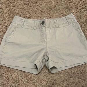 LOFT Women's Light Gray Cargo Shorts